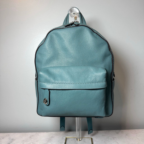 Coach 14468 Campus Leather Backpack Teal Authenticated